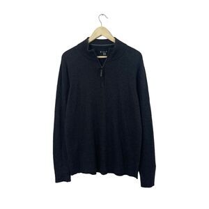 Smartwool Large Merino Wool Sweater Pullover Partial Zip Long Sleeve Mens